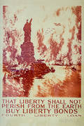 Framed Liberty Shall Not Perish From The Earth Poster