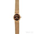 18kt Gold and Tigers Eye Wristwatch Baume  Mercier