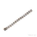 Sterling Silver Black Diamond and Diamond Chris James Catacomb Skulls Bracelet Soffer Ari