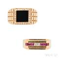 Two 18kt Gold Rings Black Starr  Frost