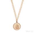 14kt Gold Necklace with Pendant