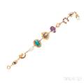 Gold Gemset Bracelet