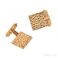 18kt Gold Cuff Links Cartier