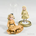 Two Small Bisque Dolls
