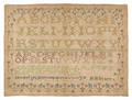 Silk on linen sampler ca 1835