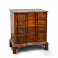 Charak Furniture Co Chippendalestyle Mahogany Blockfront Chest of Drawers
