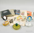 Group of Paperweights and Related Ephemera