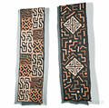 Two African Woven Fiber and Appliqued Textiles