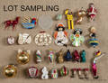 Large group of vintage Christmas ornaments