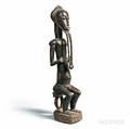 Baulestyle Carved Male Divination Figure