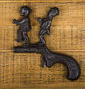 Ives cast iron  Chinese Must Go  animated cap gun