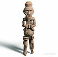 Ibibiostyle Carved Ekpu Ancestor Figure