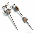 Igbostyle and Yorubastyle Metal Staffs