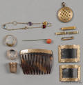 Group of 14K gold and goldfilled accessories
