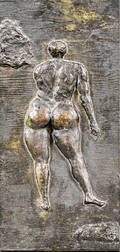 Bronze Bas Relief Plaque of a Nude Figure