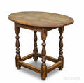 Queen Anne Maple Ovaltop Tea Table