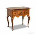 Queen Anne Fancarved Cherry Dressing Table