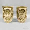 Pair of Classicalstyle Plaster Wall Brackets