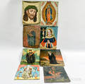 Twentyone Painted Tin Retablos