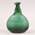 Blown Emerald Glass Flask