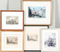 Five Framed Prints of Boston