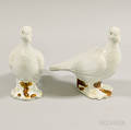 Pair of Asian Porcelain Pigeons