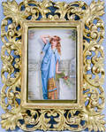 Framed Porcelain Portrait Plaque