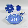 Four Wedgwood Blue Jasper Items