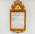 Rococo Carved and Gilt Walnut Mirror