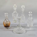 Five Waterford Crystal Decanters
