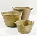 Three Brass Buckets