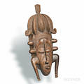 Senufostyle Carved Wood Mask