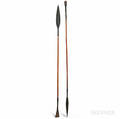 Two Iron and Wood Spears