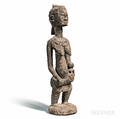Dogonstyle Carved Wood Maternity Figure