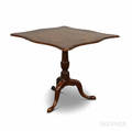 Chippendalestyle Mahogany Shaped Tilttop Tea Table