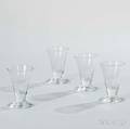 Four Colorless 18th Centurystyle Masonic Glasses