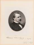 Cleveland Grover 18371908 Steel Engraved Portrait with Signature 1892