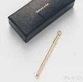 Tiffany  Co 14kt Gold Retractable Swizzle Stick
