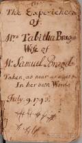 Bragdon nee Banks Tabitha 17021745 The Experiences of Mrs Tabitha Bragdon Wife of Mr Samuel Bragdon Taken as near as might
