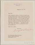 Eisenhower Dwight D 18901969 Typed Letter Signed 14 September 1956