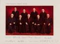 Supreme Court Warren Earl Burger Chief Justice 19071995 Signed Photograph of the Court c 1976