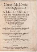 Abbot George 15621633 Cheapside Crosse Censured and Condemned