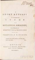 A Short Attempt to Recommend the Study of Botanical Analogy in Investigating the Properties of Medicines from the Vegetable Kingdom