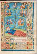Book of Hours Use of Rouen Illuminated Latin Manuscript on Parchment