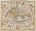 World Map Sebastian Mnster 14881552 Ptolemeisch General Tafel  die halbe Kugel der Welt begreissende