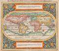 World Map Sebastian Mnster 14881552 Die Erst General Tafel  Die Beschreibung und den Circkel des Gantzen Erdtrichs und Meers Innh