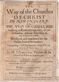 Cotton John 15841652 The Way of the Churches of Christ in NewEngland