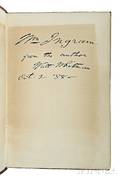 Whitman Walt 18191892 November Boughs Presentation Copy