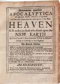 Sewall Samuel 16521730 Phaenomena Quaedam Apocalyptica ad Aspectum Novi Orbis Configurata Or some Few Lines towards a Description