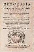 Ptolemy Claudius c AD 100c 170 Geografia cio e Descrittione Universale della Terra